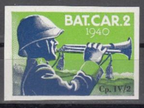 Tutti i francobolli: Infanterie Wi 25 ungezähnt – Usato da Bürglen TG venduto da StampGraf