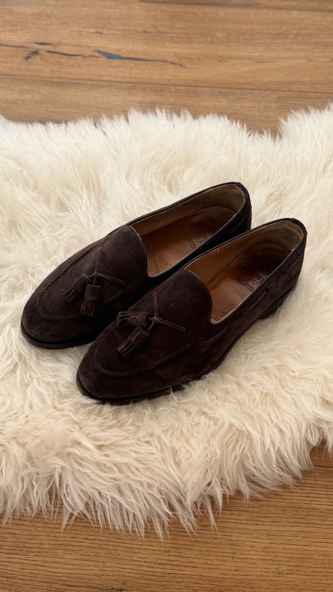 Scarpe da uomo: Berwick 8491 Mokassin Aus Wildleder - Braun – Nuovo (secondo la descrizione) da Wädenswil venduto da katdede