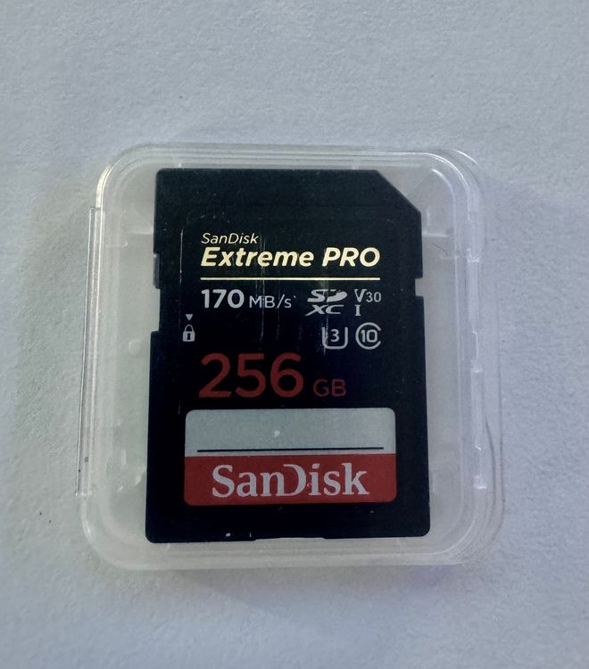 Scandisk SD 256GB Extreme PRO SDXC UHSI Card C10, U3, V30 Kaufen