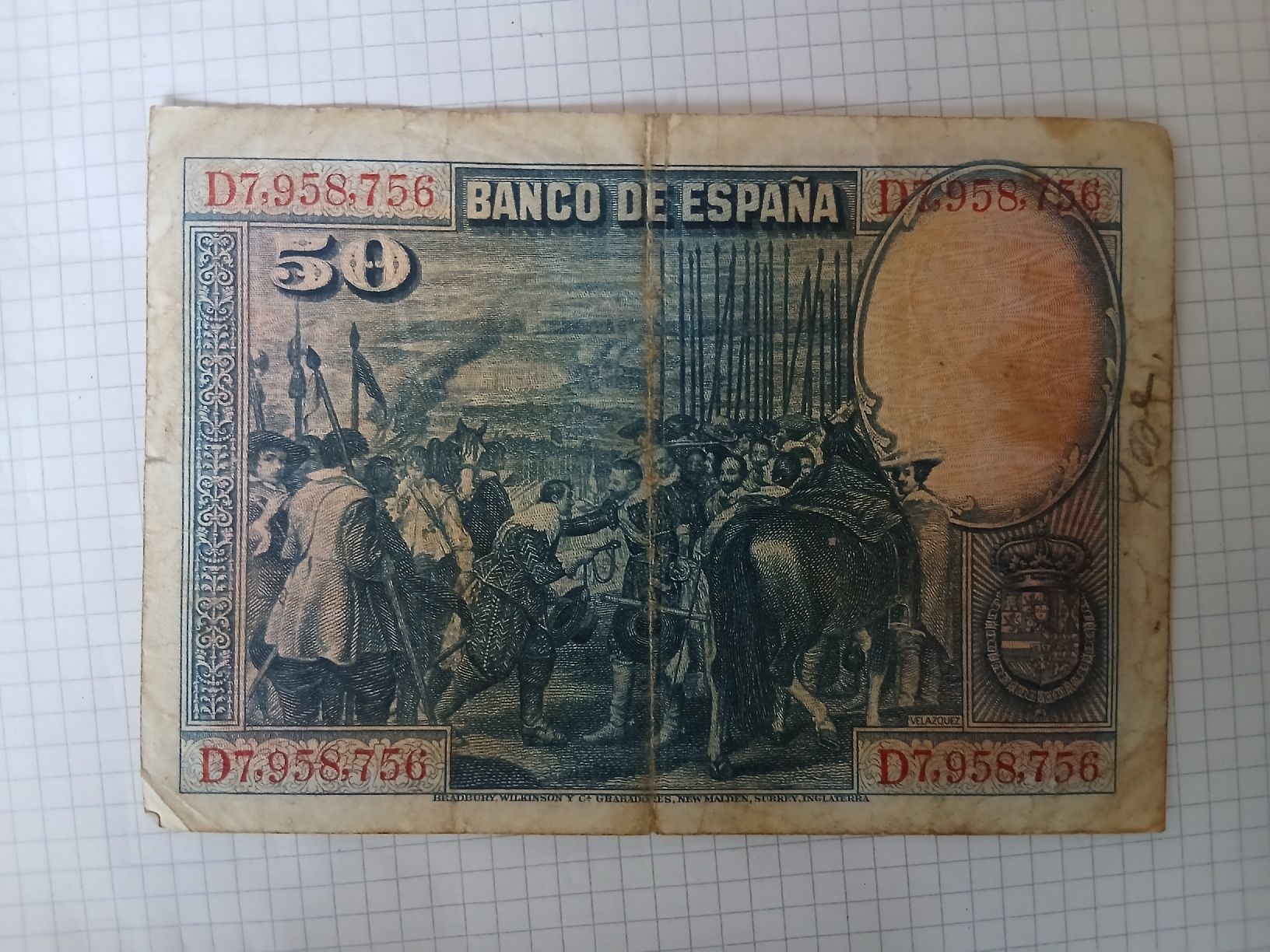 Banconote: Spanische Pesetas aus den 20er/30er – Usato da Bremgarten AG venduto da pia_8gw8 2