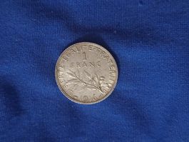 1 Franc 1916 Silbermünze