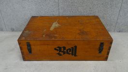 Antike BELL Kiste -als Deko - als Tisch - rar! (HE138)