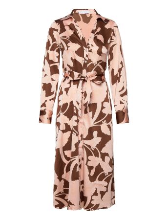 💗MANGO💗 Blumenprint Satin Blusenkleid Shirt Dress M