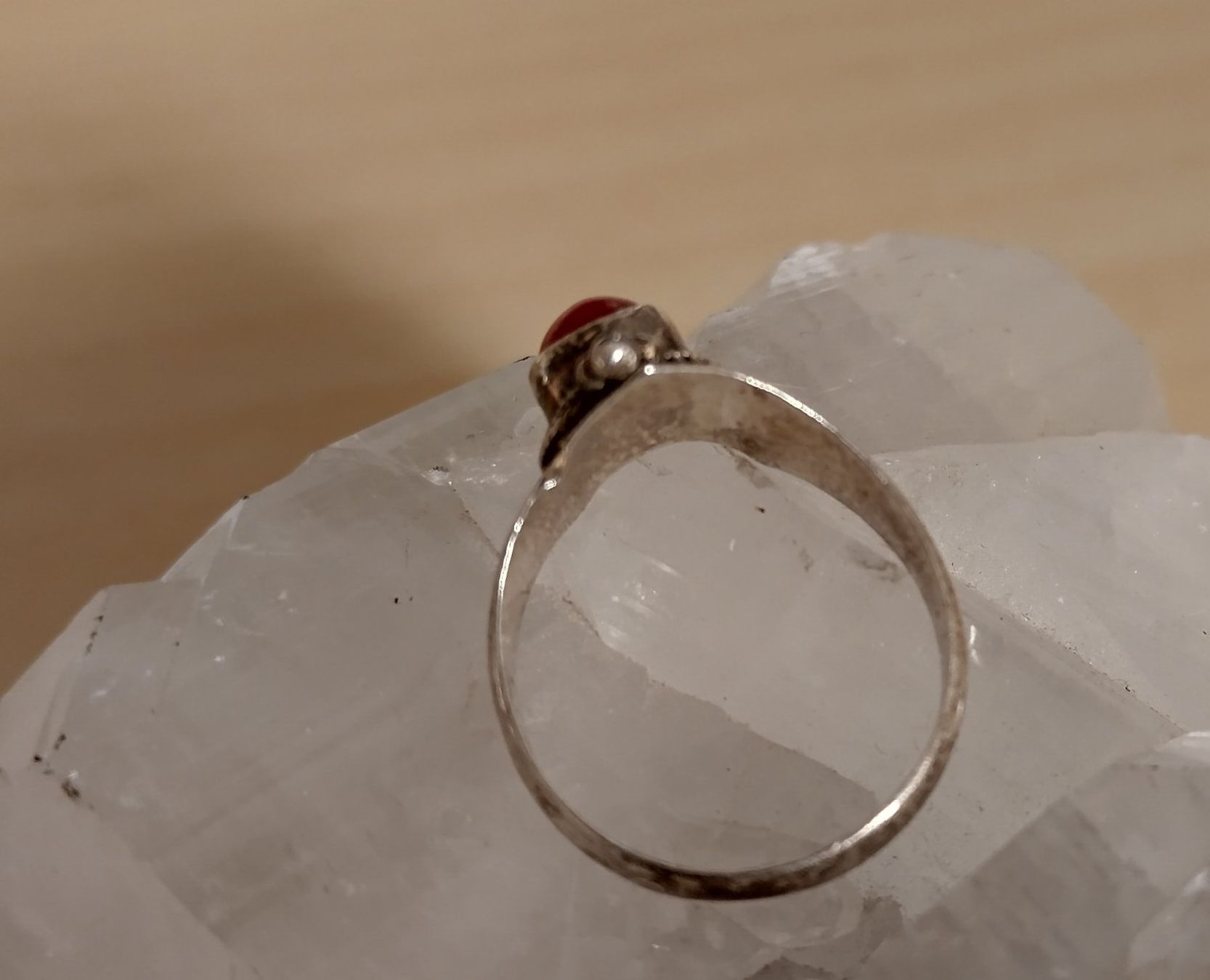 Ringe: VINTAGE RING SILBER 925 VERMUTLICH MIT KARNEOL – Gebraucht aus Romanshorn von Glitzer-Paradies 4
