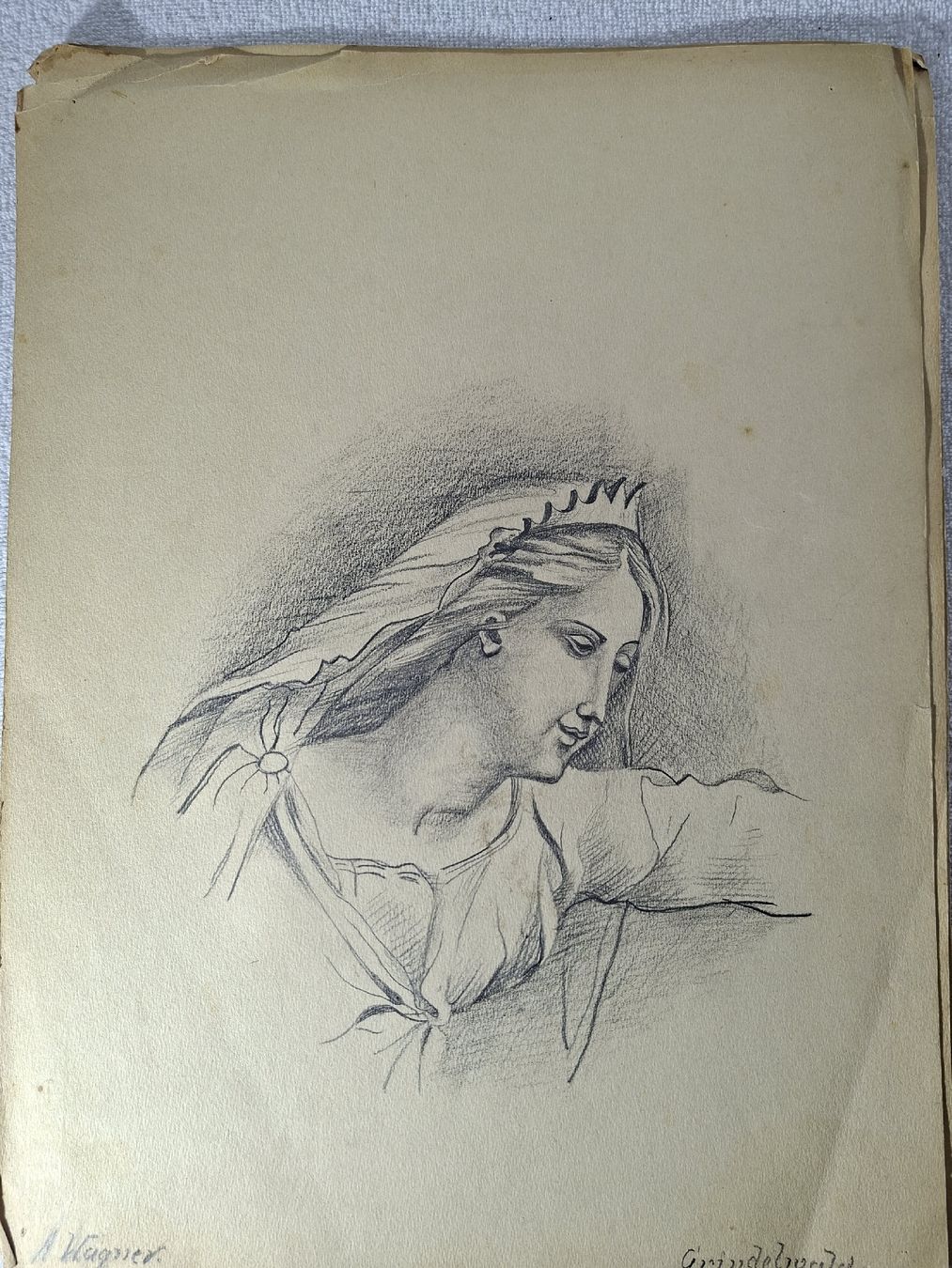 Gemälde: antike Zeichnungen um 1909 – Gebraucht aus Grindelwald von carro5 3