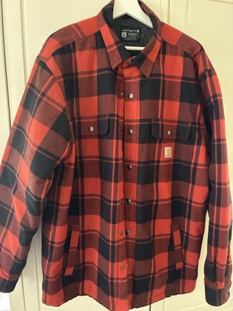 Carhartt Hemdjacke kariert rot schwarz Grösse XL gebraucht