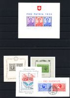 1936-2015: Gr.  Lot mit Sonderblocks, Zusammendrucken etc.