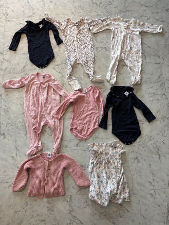 Babykleider Set, 12-18m, Petit Bateau. 8 Stück