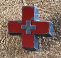 ANTIKE ANSTECKNADEL ROTES KREUZ GENEVE 1941
