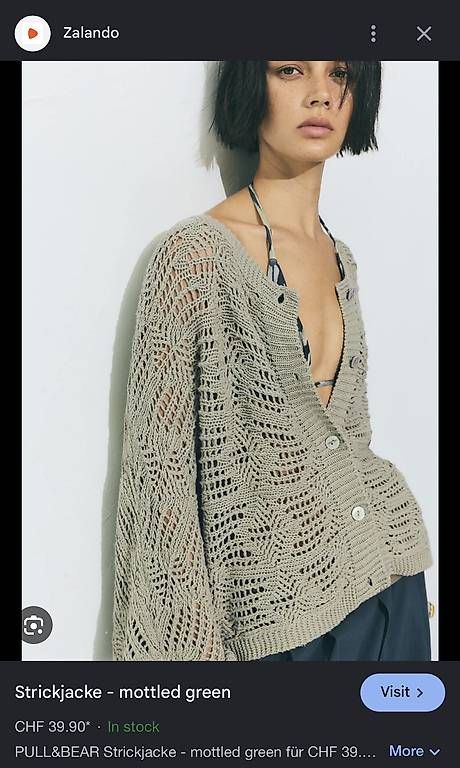 Jacken: *NEU* Pull and Bear Oversize Cardigan Grobstrick XS/S – Gebraucht aus St. Gallen von kka_l9wg 1