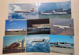 🛩️Alte Aviatik Postkarten CARAVELLE ungelaufen🛩️