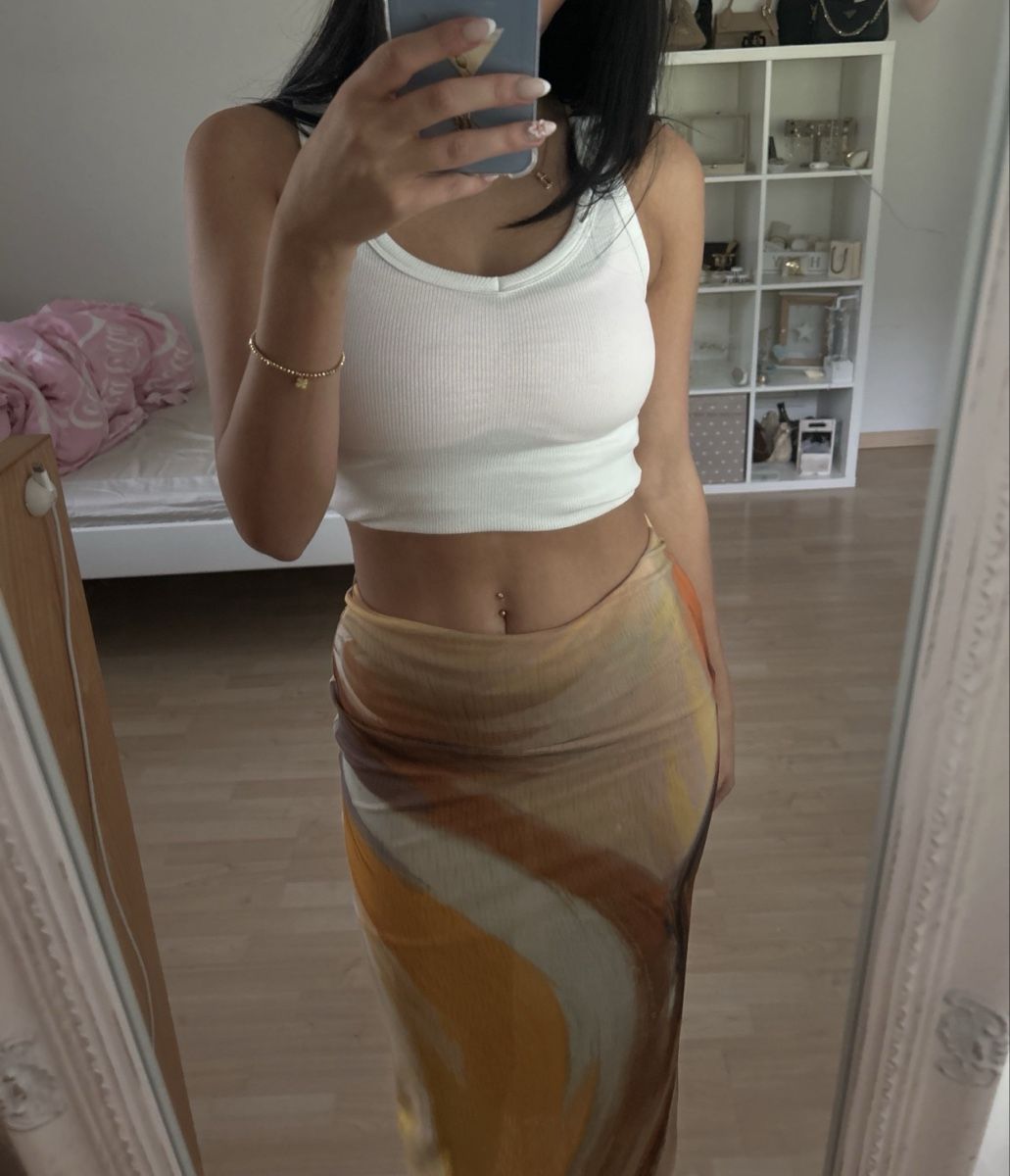 Zara Gonne: Zara Maxirock mit Print, Grösse S – Usato da Romanshorn venduto da Apicel
