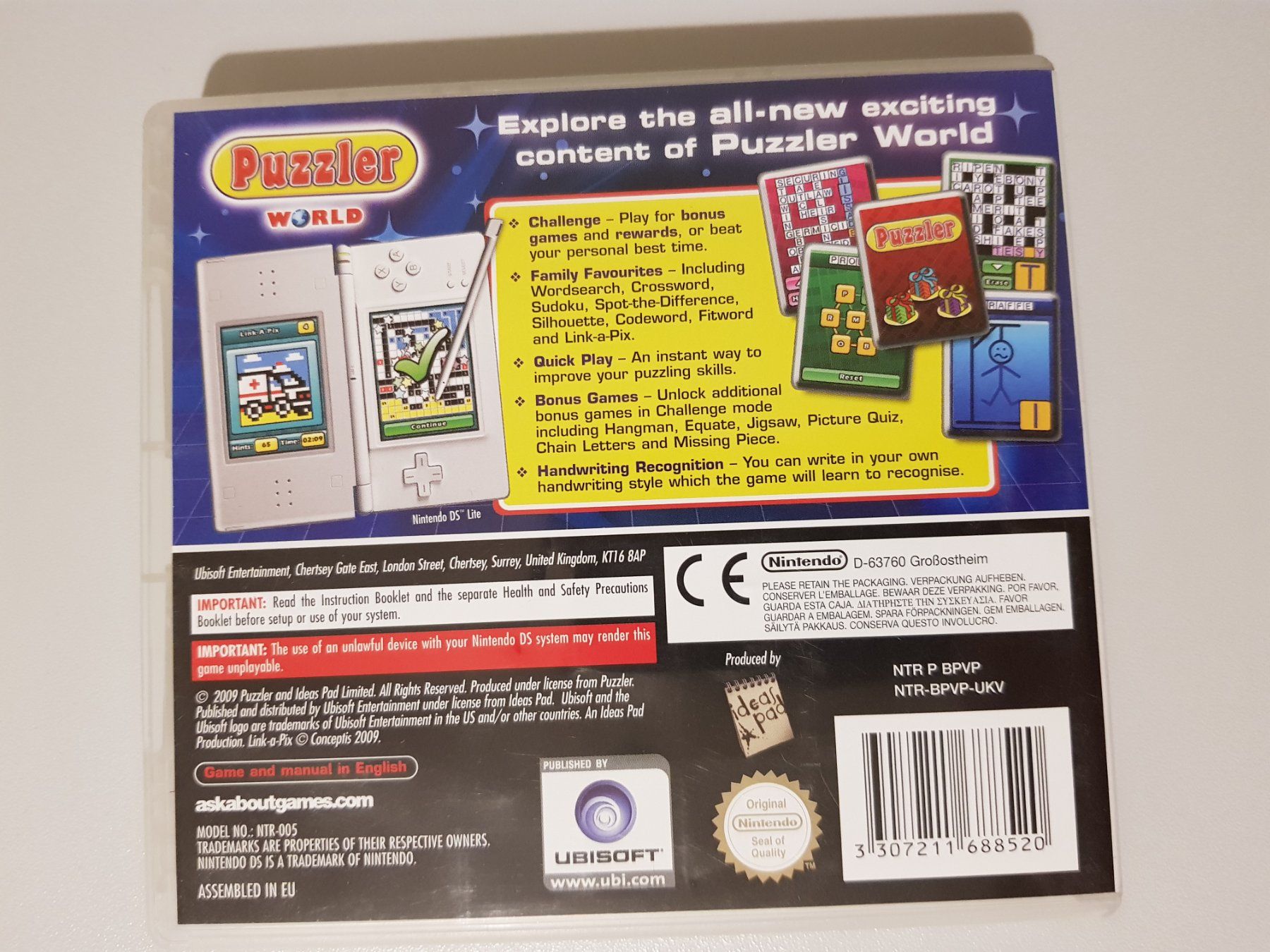 Nintendo Jeux: Puzzler - World /DS – D'occasion à Münchenstein par 2DGames 1