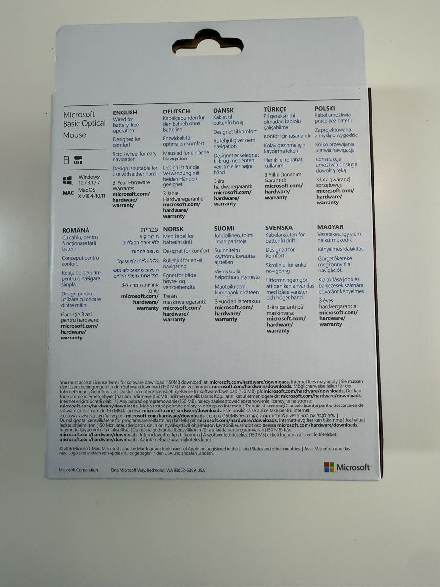 Microsoft Mouse: Microsoft Basic Optical Mouse schwarz USB neu in OVP – Nuovo e nell'imballaggio originale da Schaan venduto da Sinenomen 1
