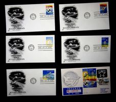 USA POSTE AÉRIENNE 6 LETTRES DIFFÉRENTES 1981 / U174