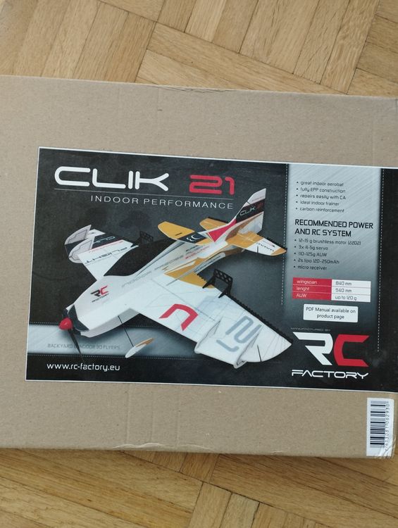 RC Indoor Flugzeug RC FACTORY CLICK 21, original verpackt, | Kaufen auf ...