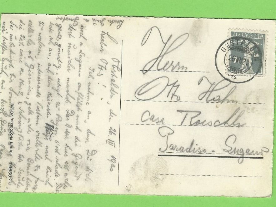 Cartoline postali: Obstalden mit Churfirsten – Usato da Zürich venduto da t24_de 1