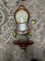 Wanduhr La Chatelaine mit Pendel und Schlüssel, Vintage