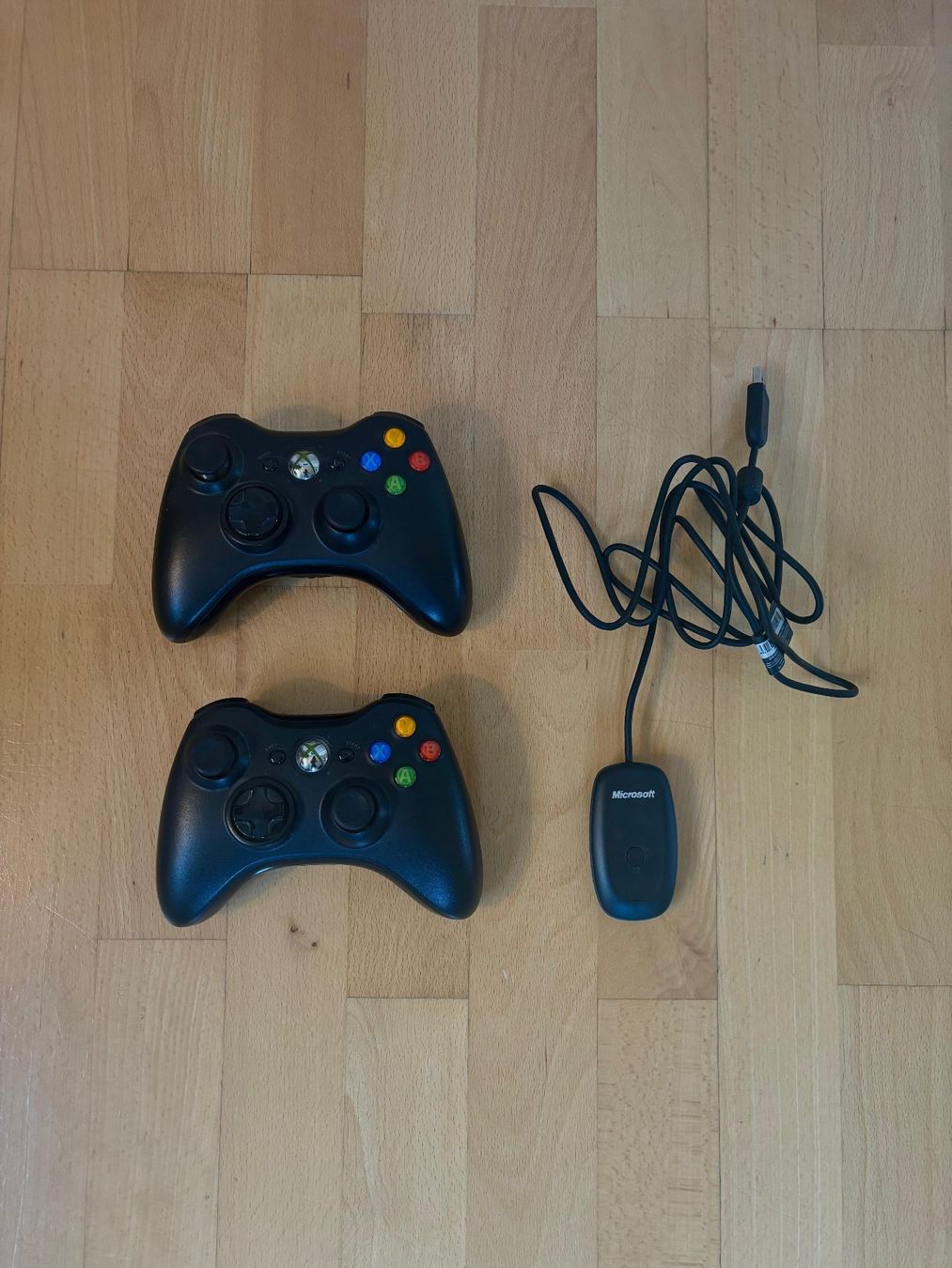 Xbox 360 Wireless Controller Set (2x) mit USB-Dongle (Gebraucht) in ...