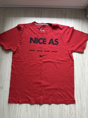 Nike Red T-Shirt, Men's Large, Regular Fit, Casual Top