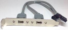 FireWire 1394 Dual Bracket 2x 6pin ATX PC