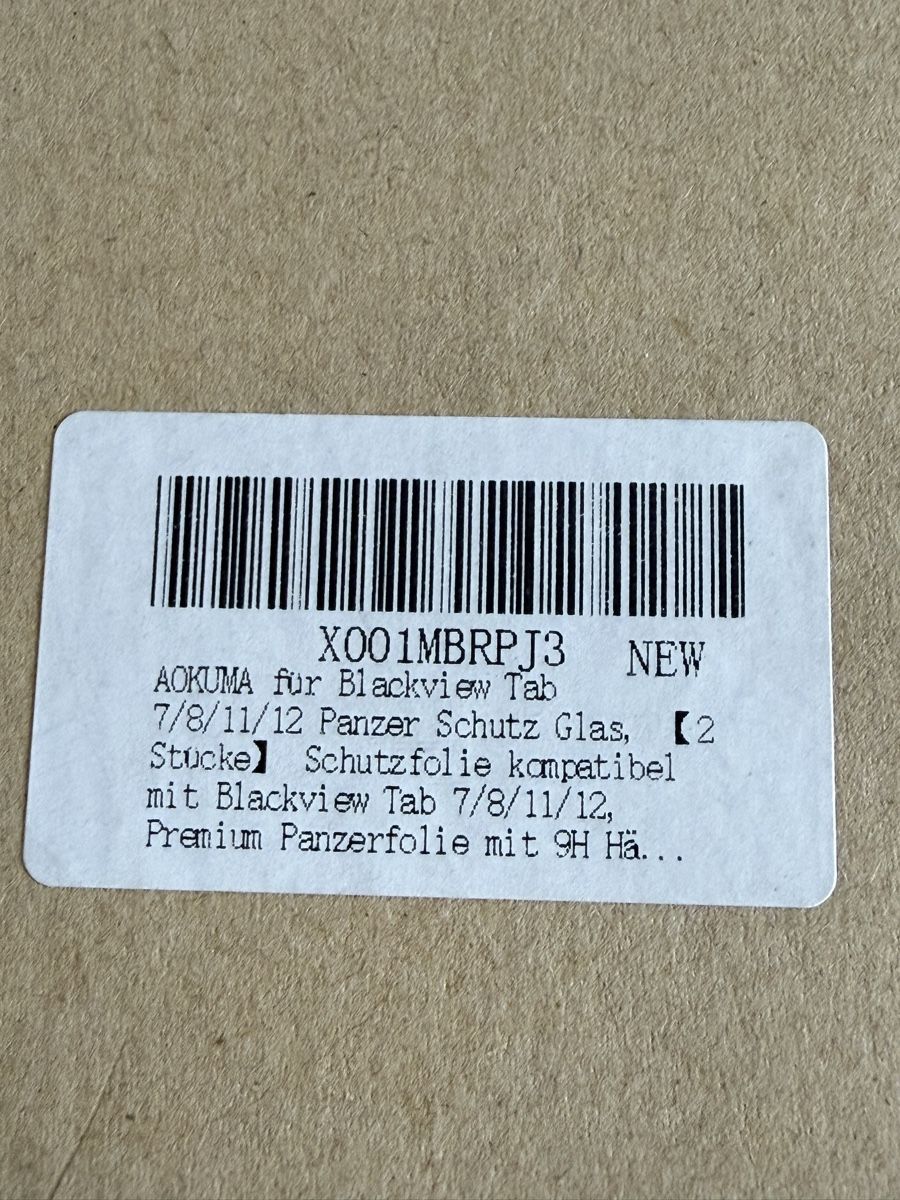Covers & Borse: Blackview Tab 7/8/11/12 Screen Protector Glass - New! – Nuovo e nell'imballaggio originale da Wallbach venduto da Nenex 1