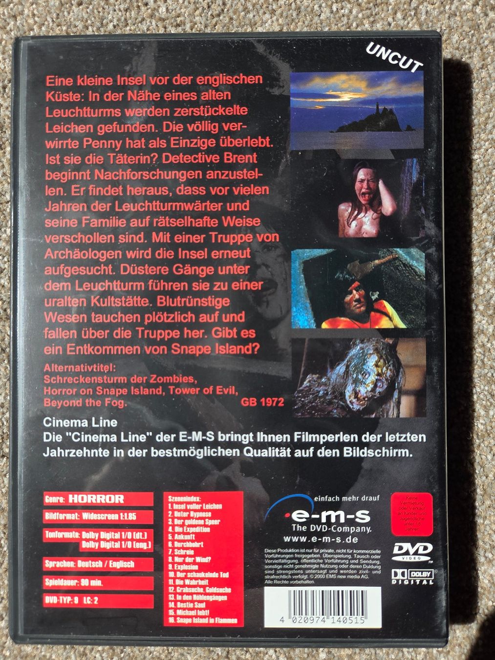 Tous les DVDs: DVD Turm der lebenden Leichen – D'occasion à Mollis par Cadillac58 1