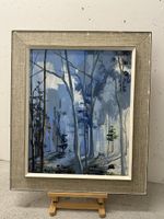Walter Spielmann Gemälde "Winterwald" Öl Leinwand  NP: 800.-