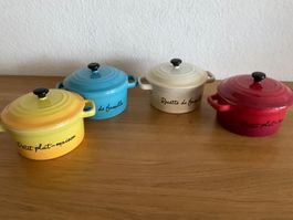 4 Feuerfeste Backofen und Mikrowelle Töpfli NEUWERTIG
