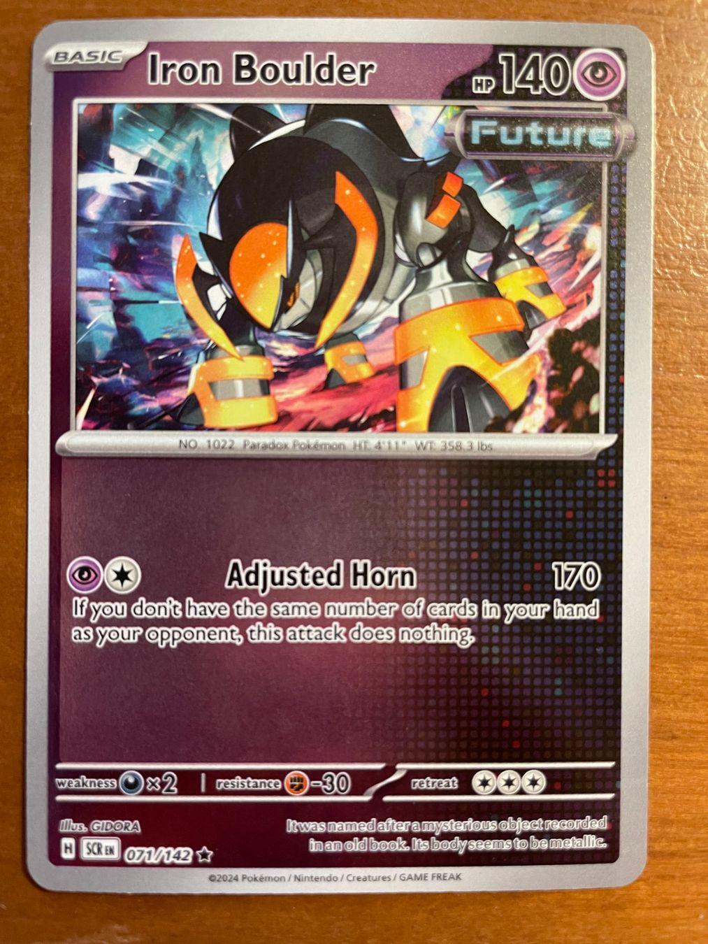 Pokémon Carte collezionabili: Pokemon Iron Boulder Reverse (Versand gratis) – Nuovo (secondo la descrizione) da Chur venduto da Angerson