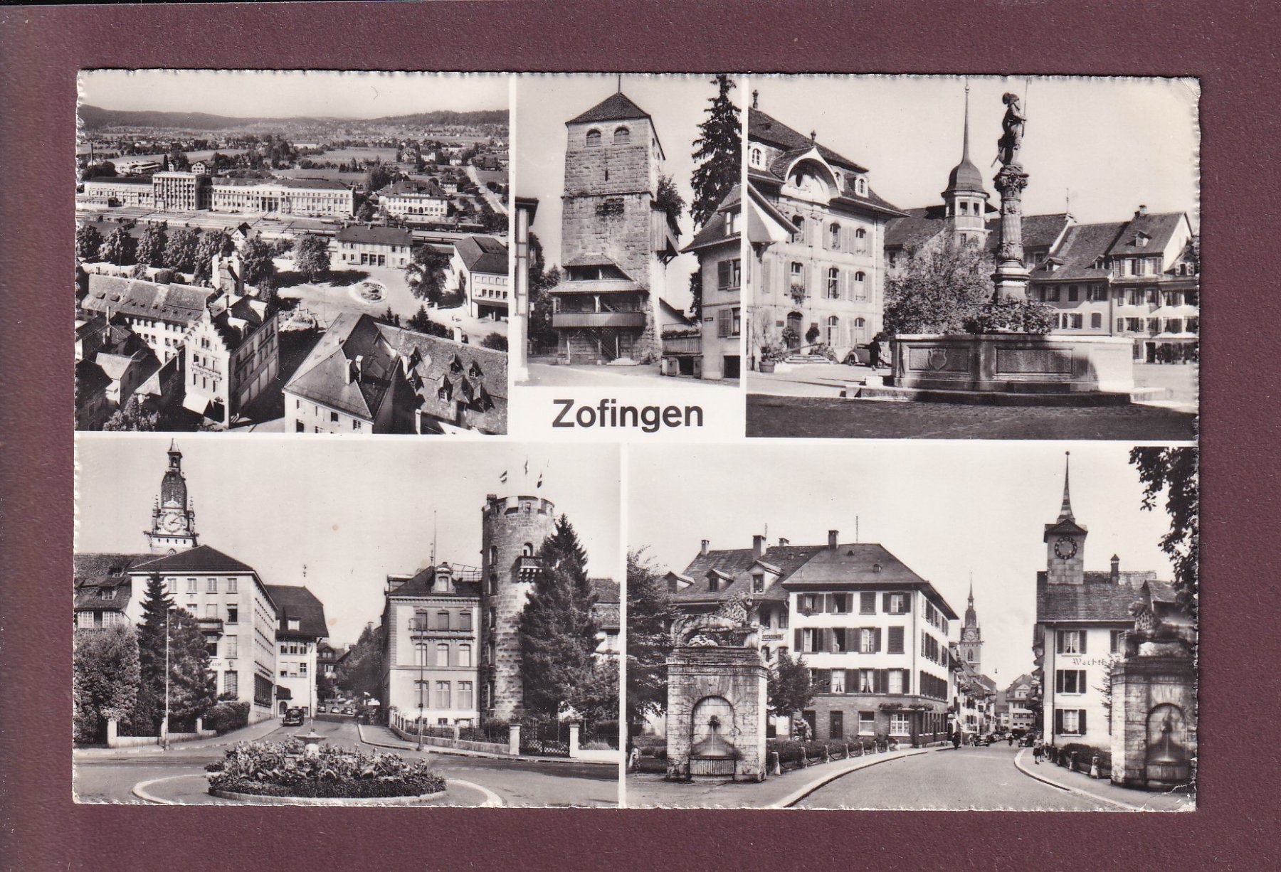 Cartes postales: ZOFINGEN - 5 Bilder - 1958 – D'occasion à Pully par nicecards