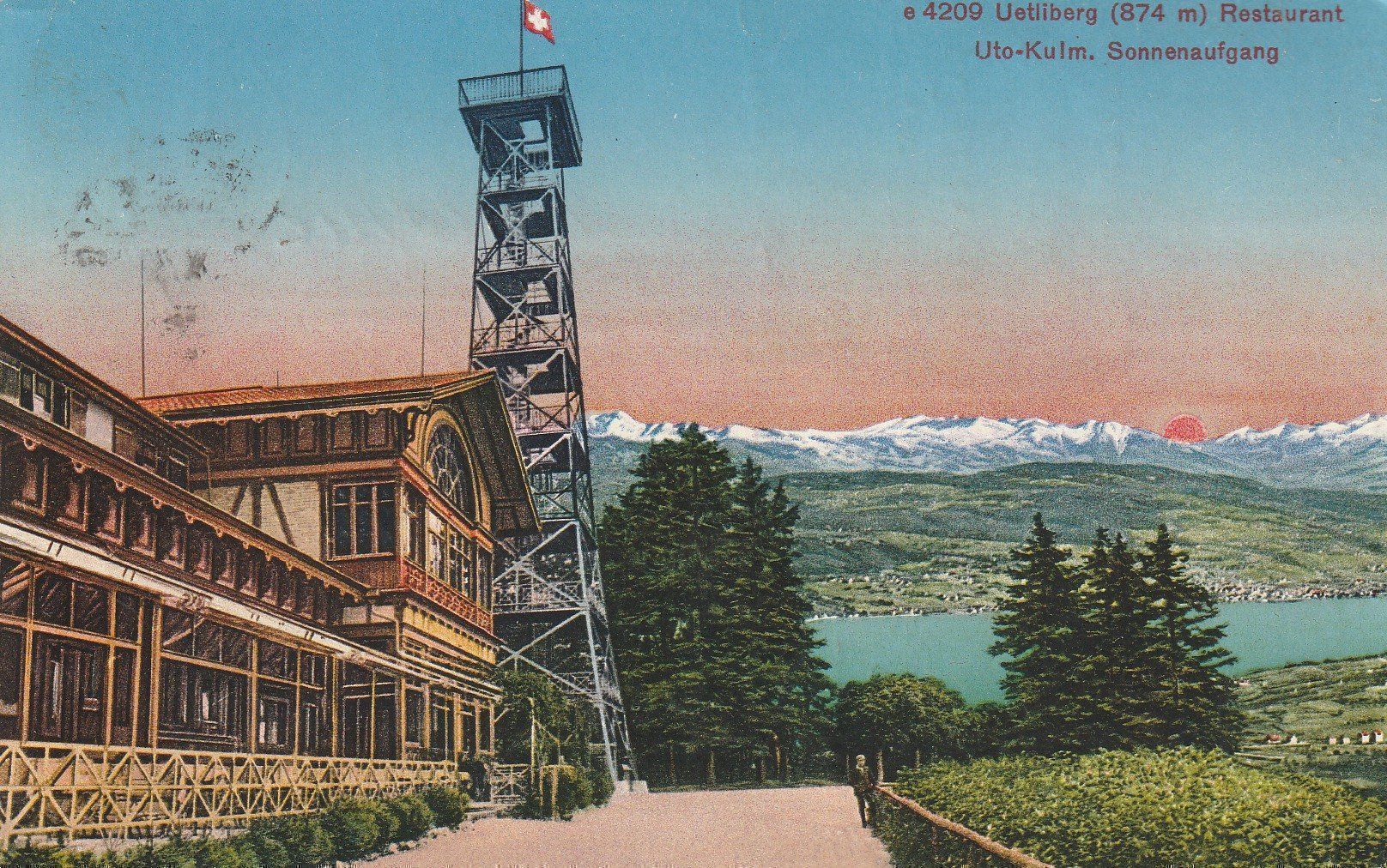 Ansichtskarten: AK Uettliberg 20.101933 – Gebraucht aus Fribourg von schnalla92