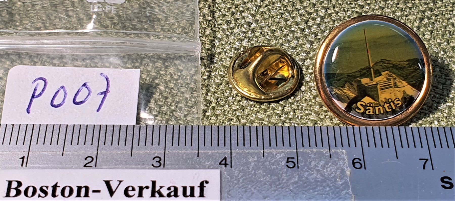 Plaketten & Abzeichen: P007 - Alter Souvenir Pin - Säntis – Gebraucht aus Reinach BL von Boston-Verkauf 1