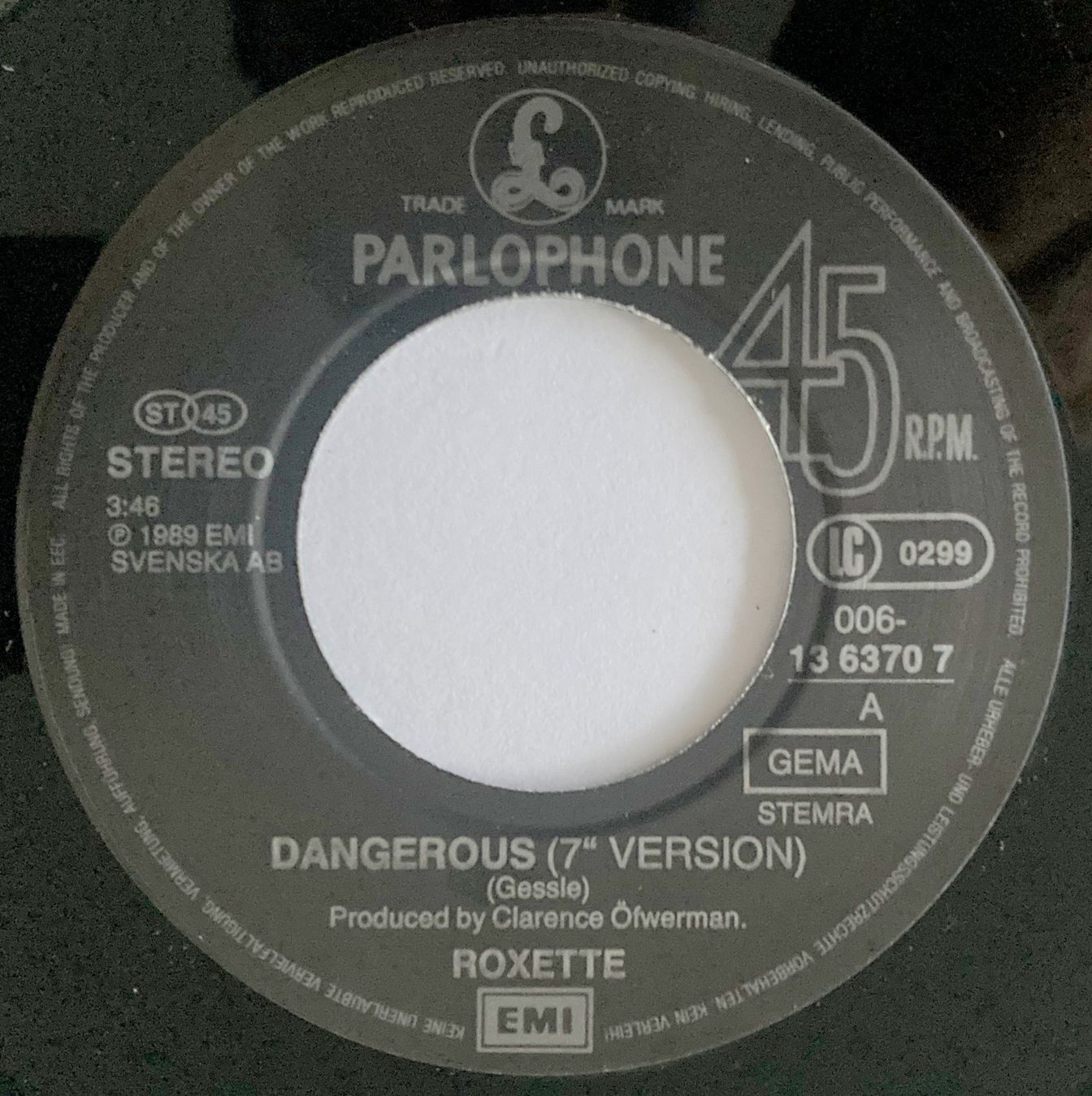 Dischi in vinile: ROXETTE - DANGEROUS – Usato da Bottens venduto da hotter-than-hell 2