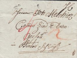 1823 Frauenfeld Kursivstempel auf Faltbrief mit Inhalt