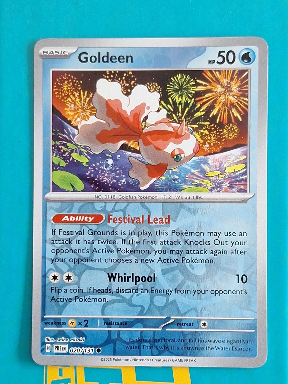 Pokémon Carte collezionabili: Goldeen Goldini - Reverse Holo - Prismatic Evolution #1.6 – Usato da Altstätten SG venduto da GGsGameshop