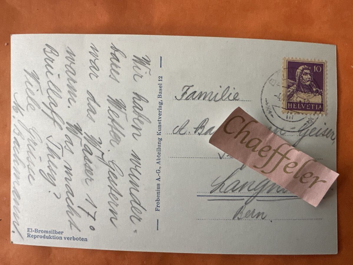 Ansichtskarten: 1933 Am Brienzersee Bönigen, einmalig schön! – Gebraucht aus Zürich von Chaeffeler 1