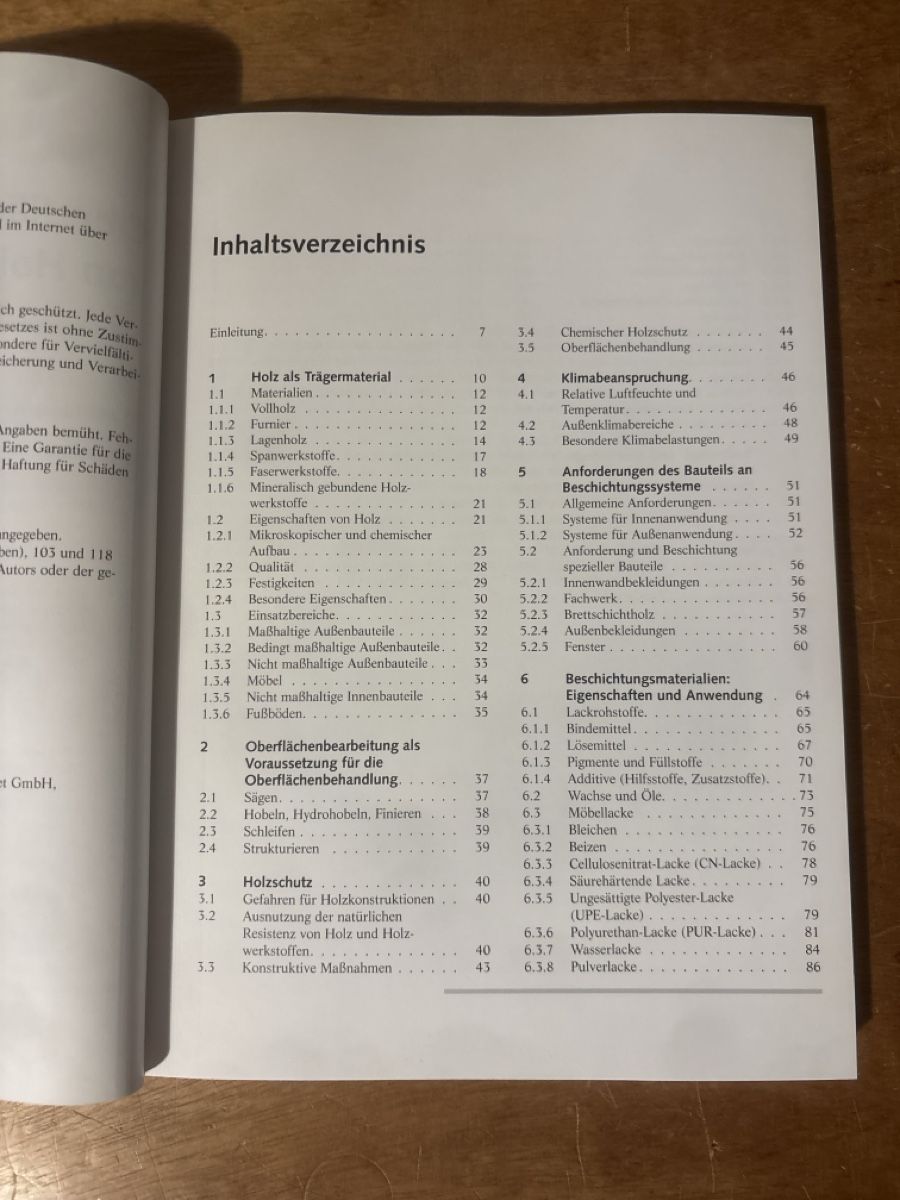 Libri: Oberflächenbehandlung von Holz – Usato da Zürich venduto da WWehrle 1