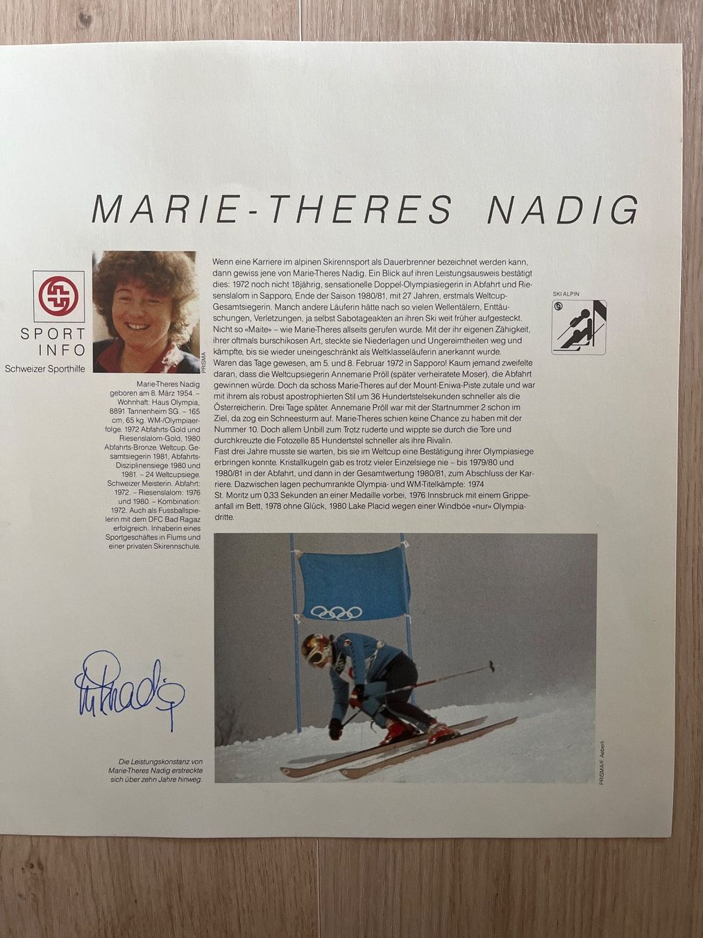 Carte collezionabili: Marie-Theres Nadig – Nuovo (secondo la descrizione) da Goldswil venduto da Jordi7