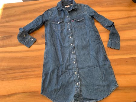 LEVIS Long Hemd Hemdkleid Jeans Denim Grösse XS