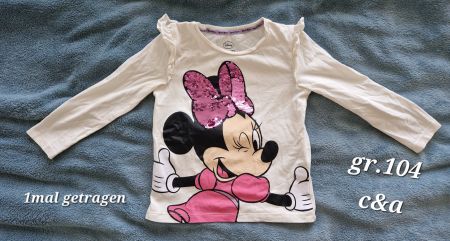 Langarm Shirt grösse 104 Minnie Maus
