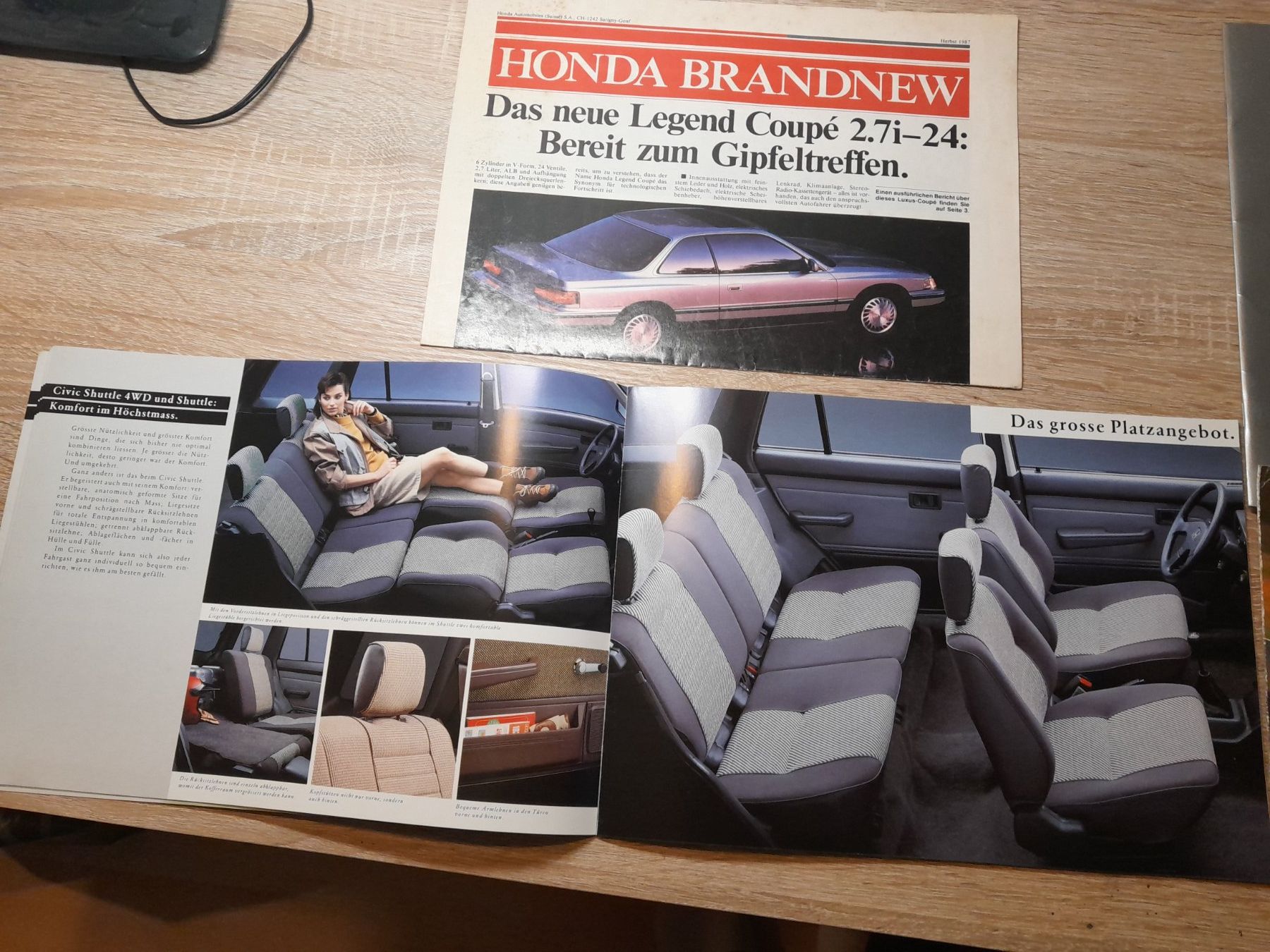 Honda Documenti: Div. Alte Honda Auto Prospekte – Usato da Thun venduto da Dominic026 1