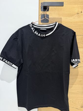 T-shirt Balmain Paris noir, taille M - État impeccable!