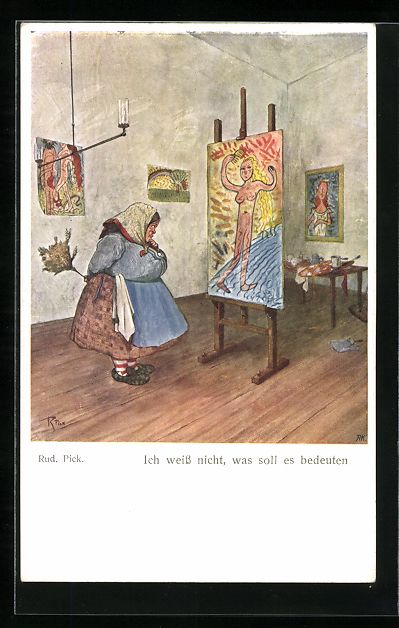 Cartoline postali: Rudolf Pick: Ich weiss nicht, was soll e – Usato da Berlin venduto da bartko-reher