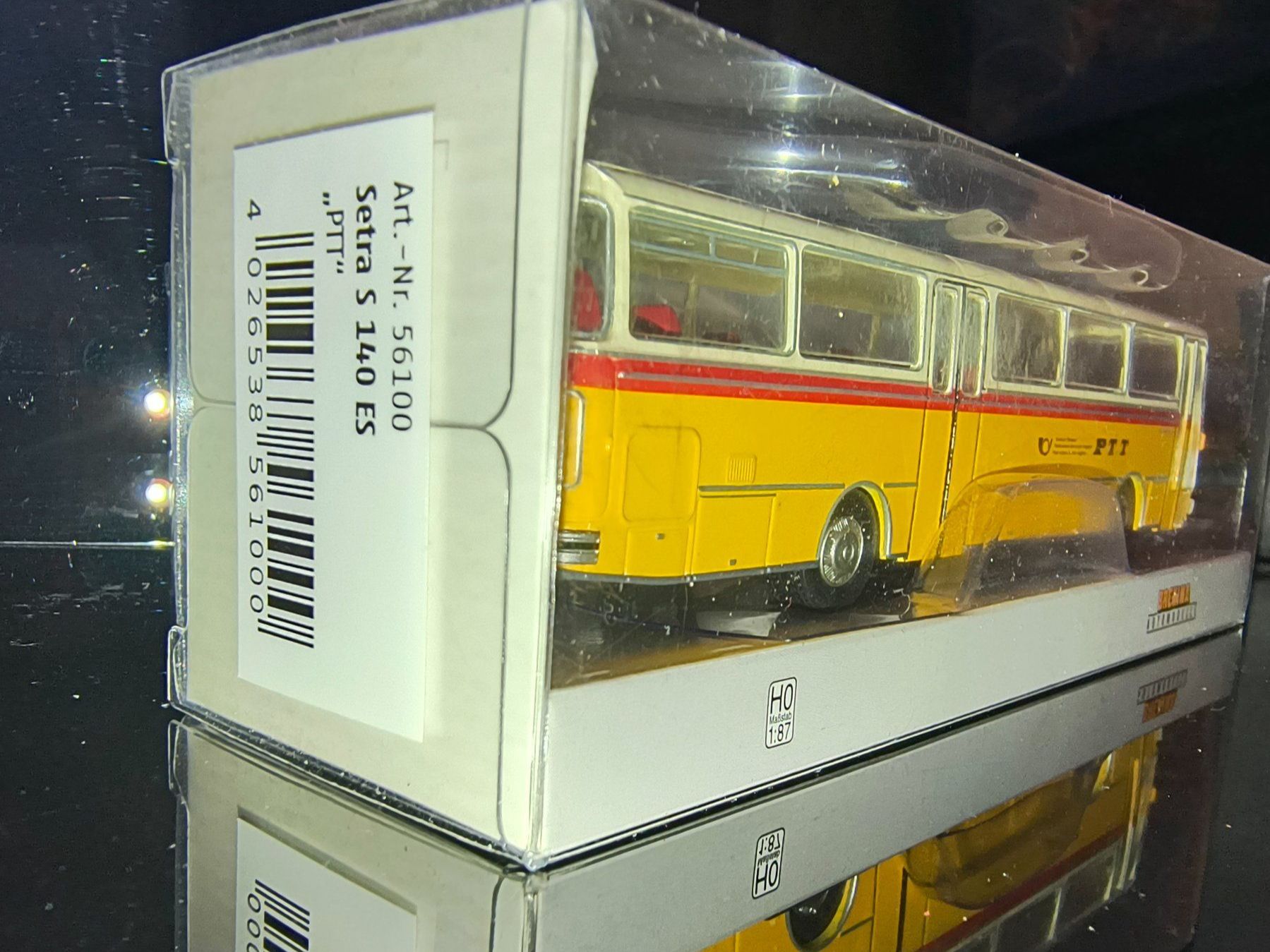 Brekina Modellini d'auto: Brekina Setra  S 140 ES PTT Post – Nuovo e nell'imballaggio originale da Goldingen venduto da MarkusB 3