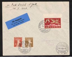 1928 Flugpost Erstflug Zürich - St.Gallen "14.V.28"