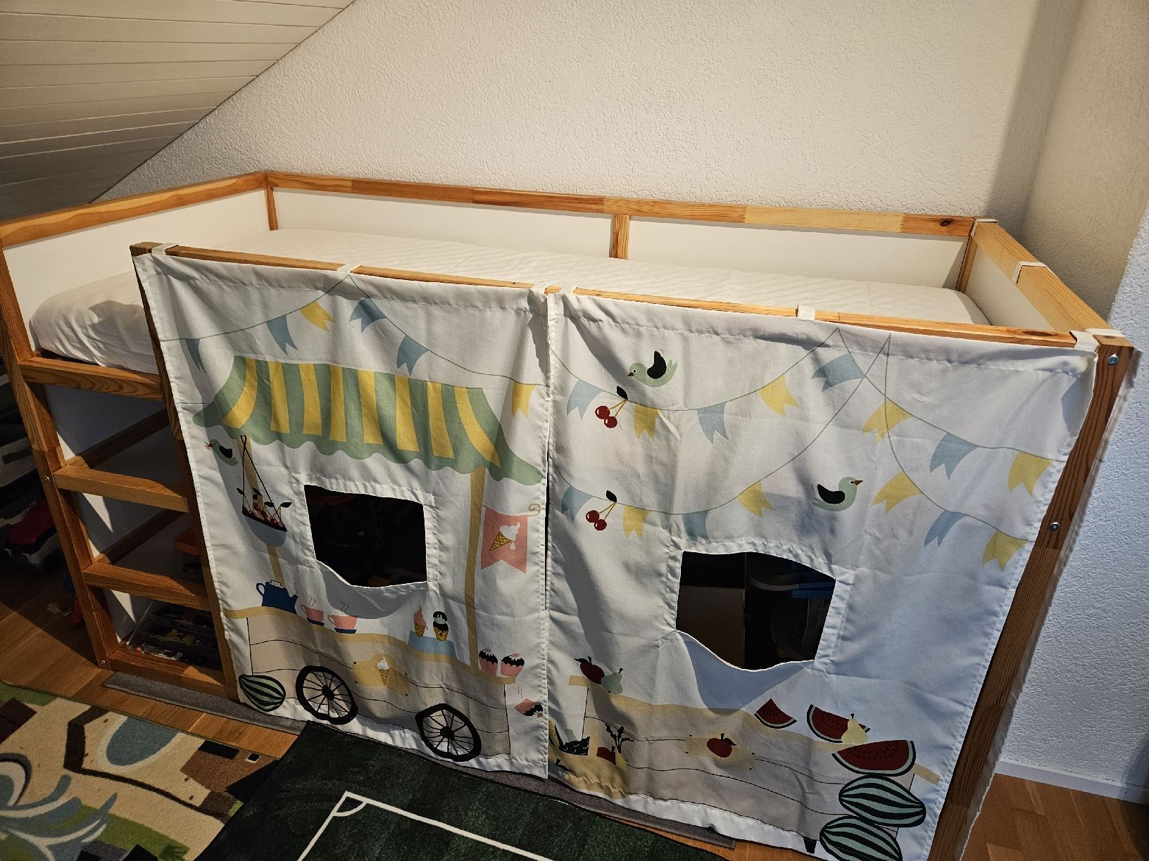 Ikea Letti: Kinderbett (Hochbett) – Usato da Gossau SG venduto da San-Galler-27