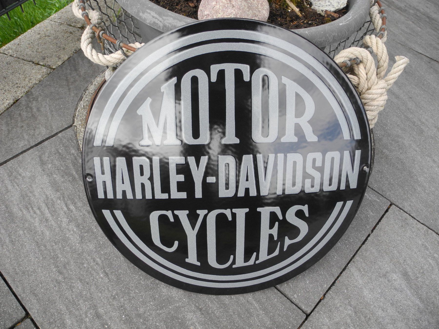 Harley-Davidson Schilder: HARLEY-DAVIDSON -EMAILSCHILD – Neu (gemäss Beschreibung) aus Reinach AG von Huckleberrysix 2