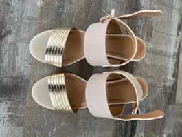 Sommer Sandalen Gold Lascana, Gr. 37, neuwertig!