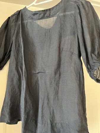 E.DUE Leinenbluse Gr. XS, Sommerbluse  mit Top!
